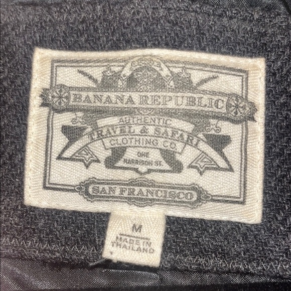 Banana Republic Black Toggle Coat / good preowned condition size medium - Picture 4 of 9